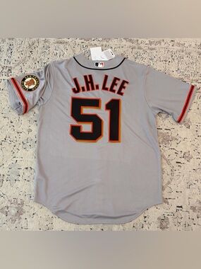 Nike San Francisco Giants Gray Jung Hoo Lee #51 Baseball MLB Jersey Men's Size M